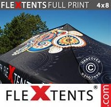 Namiot ekspresowy FleXtents PRO z pełnym zadrukiem cyfrowym 4x8m