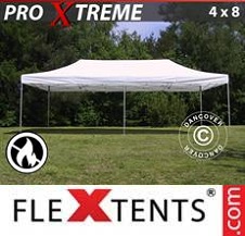 Namiot Ekspresowy FleXtents Pro Xtreme 4x8m Biały, Ogniotrwale