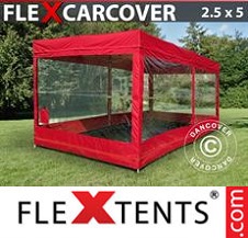 Namiot Ekspresowy FleXtents Basic 2,5x5m, Rosso