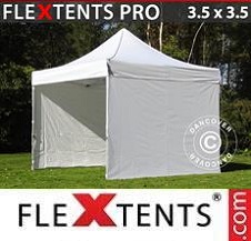 Namiot Ekspresowy FleXtents Pro 3,5x3,5m Biały, mq 4 ściany boczne
