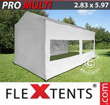 Namiot Ekspresowy FleXtents Pro 2,83x5,87m Biały, mq 6 ściany boczne