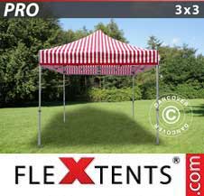 Namiot Ekspresowy FleXtents Pro 3x3m pasiasty