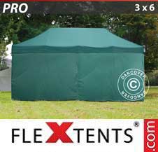 Namiot Ekspresowy FleXtents Pro 3x6m Zielony, mq 6 ściany boczne