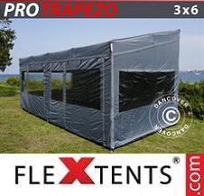 Namiot Ekspresowy FleXtents Pro 3x6m Szary, mq 4 ściany boczne