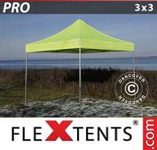 Namiot Ekspresowy FleXtents Pro 3x3m Jaskrawożółty/zielony