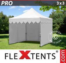 Namiot Ekspresowy FleXtents Pro 3x3m Biały, mq 4 ściany