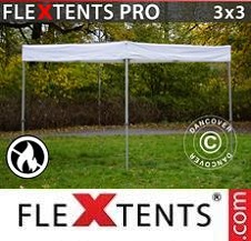 Namiot Ekspresowy FleXtents Pro 3x3m biały, trudnopalny