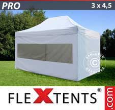 Namiot Ekspresowy FleXtents Pro 3x4,5m Biały, mq 4 ściany boczne