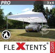 Namiot Ekspresowy FleXtents Pro 3x6m Biały, Ogniotrwale