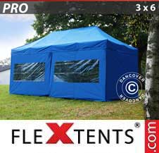 Namiot Ekspresowy FleXtents Pro 3x6m Niebieski, mq 6 ściany boczne