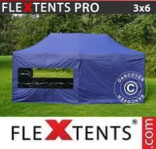 Namiot Ekspresowy FleXtents Pro 3x6m Ciemny niebieski, mq 6 ściany boczne