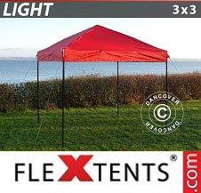 Namiot ekspresowy FleXtents Light 3x3m Czerwony