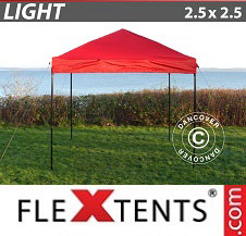 Namiot ekspresowy FleXtents Light 2,5x2,5m Czerwony