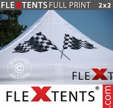 Namiot ekspresowy FleXtents PRO z pełnym zadrukiem cyfrowym 2x2m