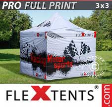 Namiot ekspresowy FleXtents PRO z pełnym zadrukiem cyfrowym 2x2m,
