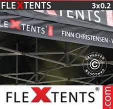 Namiot ekspresowy FleXtents PRO z pełnym zadrukiem cyfrowym 3x0,2m