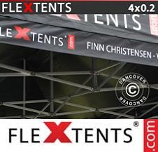 Namiot ekspresowy FleXtents PRO z pełnym zadrukiem cyfrowym 4x0,2m